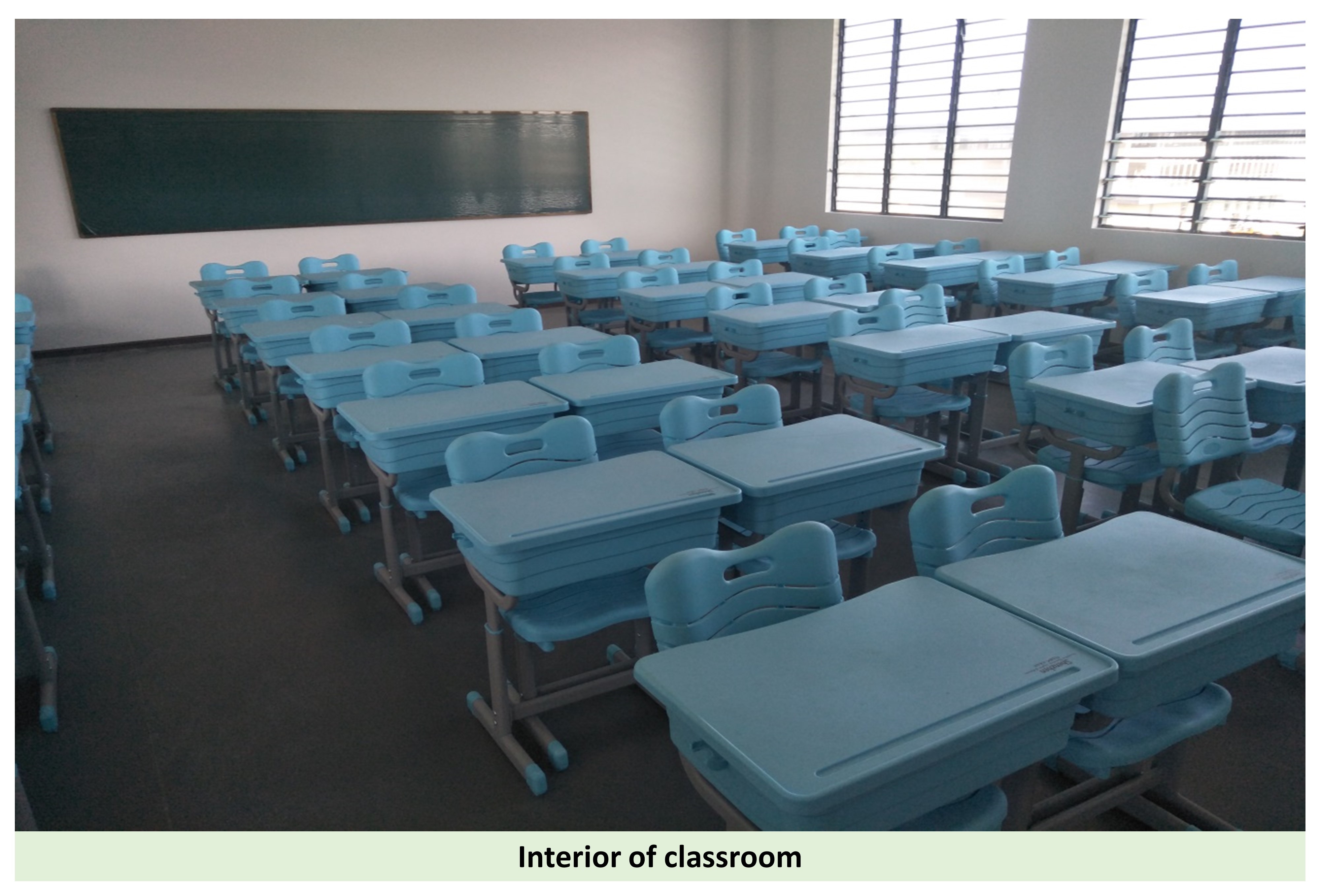 Interior of classroom
