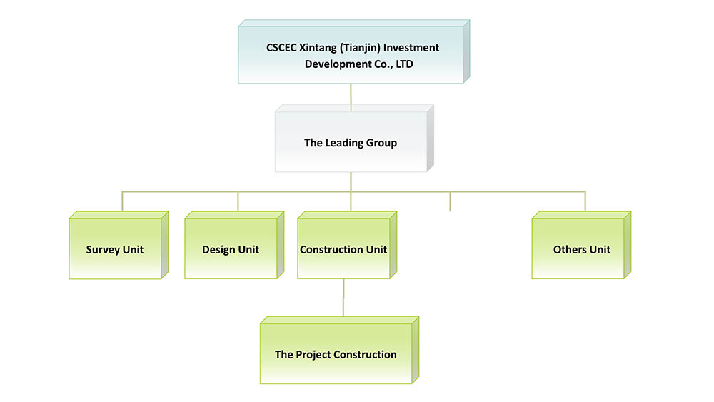 Project Organization Structure - Please see the description below for illustrations.